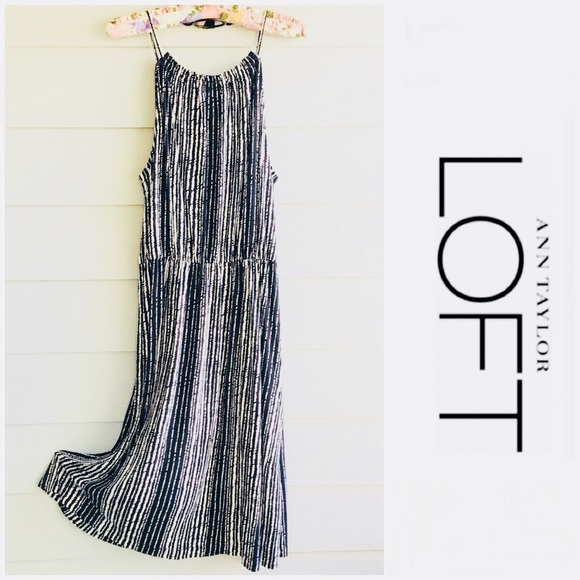 Loft Black and White halter dress - Picture 3 of 8